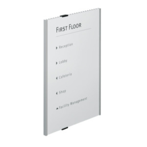 Durable Info Sign Acryl Zilver