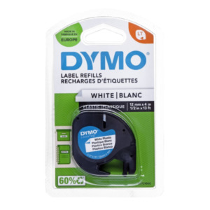 Dymo 12mm LetraTAG Plastic tape labelprinter-tape