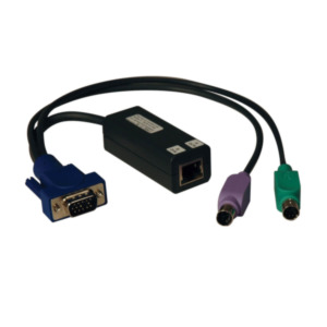 Eaton Tripp Lite B078-101-PS2 toetsenbord-video-muis (kvm) kabel Zwart, Blauw, Groen, Violet