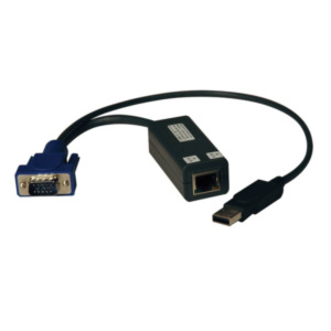 Eaton Tripp Lite B078-101-USB-1 toetsenbord-video-muis (kvm) kabel Zwart