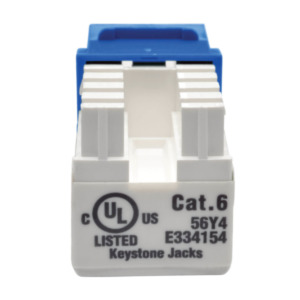 Eaton Tripp Lite N238-001-BL wandcontactdoos RJ-45 Blauw