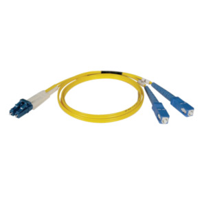 Eaton Tripp Lite N366-25M InfiniBand en Glasvezelkabel 2x LC 2x SC OFNR Blauw, Geel