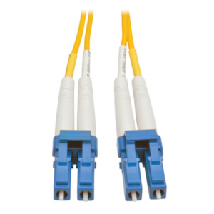 Eaton Tripp Lite N370-03M InfiniBand/fibre optic cable 3 m LC OFNR OS2 Blauw, Wit, Geel