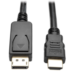 Eaton Tripp Lite P582-006-V2 video kabel adapter 1,83 m DisplayPort HDMI Zwart, Metallic