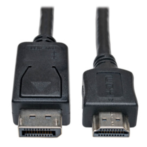 Eaton Tripp Lite P582-006 video kabel adapter 1,83 m HDMI Type A (Standaard) DisplayPort Zwart