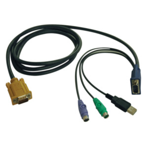 Eaton Tripp Lite P778-006 toetsenbord-video-muis (kvm) kabel Zwart 1,83 m