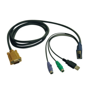 Eaton Tripp Lite P778-010 toetsenbord-video-muis (kvm) kabel Zwart 3,05 m