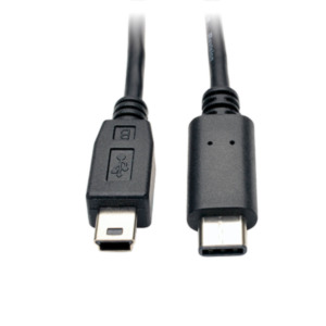 Eaton Tripp Lite U040-006-MINI USB-kabel USB 2.0 1,83 m Mini-USB B USB C Zwart