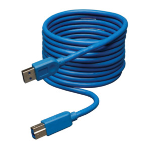 Eaton Tripp Lite U322-010 USB-kabel USB 3.2 Gen 1 (3.1 Gen 1) 3,05 m USB A USB B Blauw