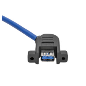 Eaton Tripp Lite U324-001-APM USB-kabel USB 3.2 Gen 1 (3.1 Gen 1) 0,3 m USB A Zwart, Blauw