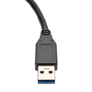 Eaton Tripp Lite U324-06N-BK USB-kabel USB 3.2 Gen 1 (3.1 Gen 1) 0,15 m USB A Zwart, Metallic