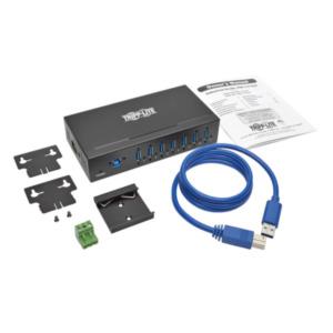 Eaton Tripp Lite U360-007-IND interface hub USB 3.2 Gen 1 (3.1 Gen 1) Type-B 5000 Mbit/s Zwart