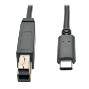 Eaton Tripp Lite U422-003-G2 USB-kabel USB 3.2 Gen 2 (3.1 Gen 2) 0,9 m USB C USB B Zwart