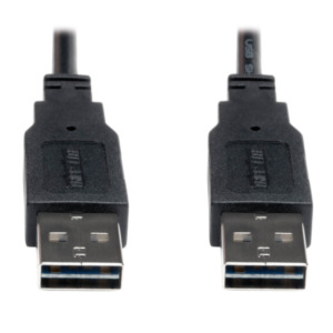 Eaton Tripp Lite UR020-003 USB-kabel USB 2.0 0,91 m USB A Zwart