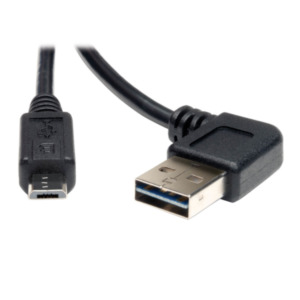 Eaton Tripp Lite UR050-003-RA USB-kabel USB 2.0 0,91 m USB A Micro-USB B Zwart