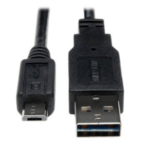 Eaton Tripp Lite UR050-003 USB-kabel USB 2.0 0,91 m USB A Micro-USB B Zwart