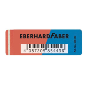 Eberhard Faber Faber-Castell 187040 vlakgum Blauw, Rood 1 stuk(s)