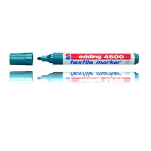 Edding Edding Textielmarker e-4500 permanente marker Blauw Kogelpunt