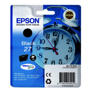 Epson Alarm clock 27 DURABrite Ultra inktcartridge 1 stuk(s) Origineel Normaal rendement Zwart