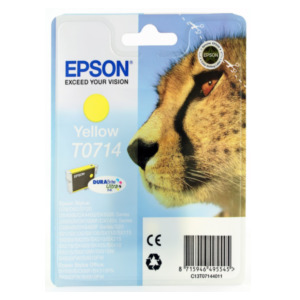 Epson Cheetah Singlepack Yellow T0714 DURABrite Ultra Ink