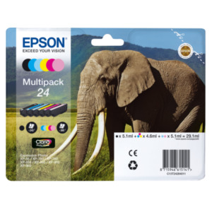 Epson Elephant Multipack 6-colours 24 Claria Photo HD Ink