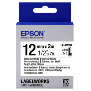 Epson Hittebestendige label tape voor -etikettencassette LK-4WBH