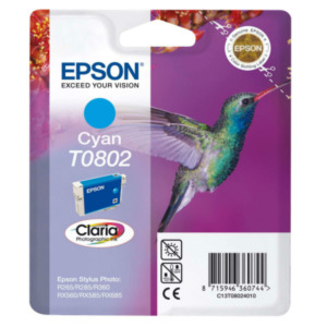 Epson Hummingbird Singlepack Black T0801 Claria Photographic Ink