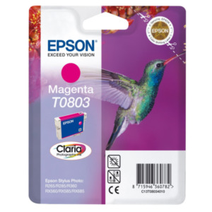 Epson Hummingbird Singlepack Magenta T0803 Claria Photographic Ink