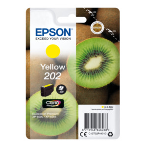 Epson Kiwi Singlepack Yellow 202 Claria Premium Ink