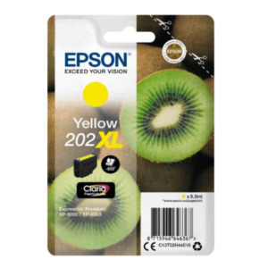 Epson Kiwi Singlepack Yellow 202XL Claria Premium Ink