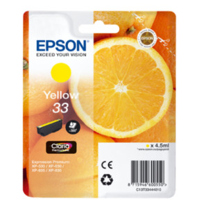 Epson Oranges C13T33444010 inktcartridge 1 stuk(s) Origineel Geel