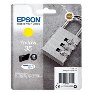 Epson Padlock Singlepack Yellow 35 DURABrite Ultra Ink