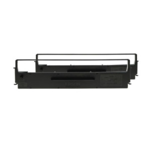 Epson SIDM Black Ribbon Cartridge f/ LX-300/+/II Dualpack