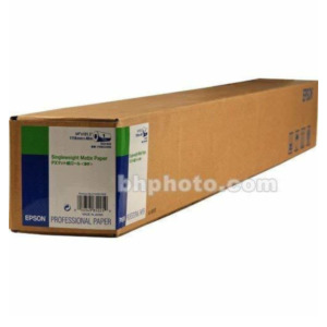 Epson Singleweight Matte Paper Roll, 44" x 40 m, 120g/m²