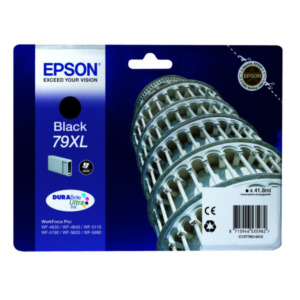 Epson Tower of Pisa Singlepack Black 79XL DURABrite Ultra Ink