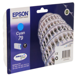 Epson Tower of Pisa Singlepack Cyan 79 DURABrite Ultra Ink