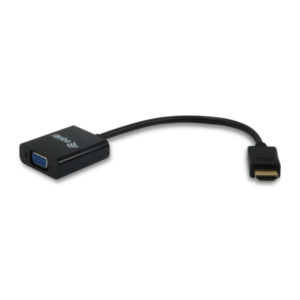 Equip 11903607 video kabel adapter HDMI Type A (Standaard) VGA (D-Sub) Zwart