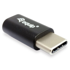 Equip 133472 tussenstuk voor kabels USB C Micro USB B Zwart