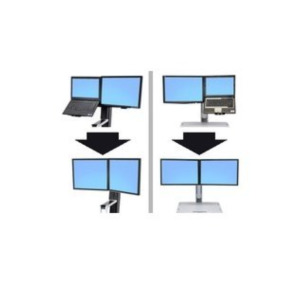 Ergotron WorkFit Convert-to-Dual Kit from LCD & Laptop