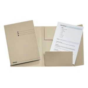 Esselte Leitz Esselte Folder with 3 flaps A4, Grey Grijs