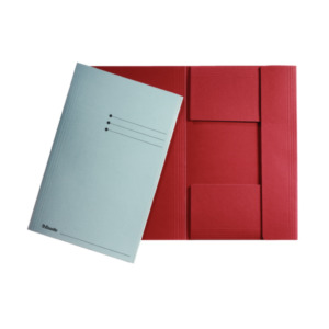 Esselte Leitz Esselte Folder with 3 flaps Folio, Red Groen