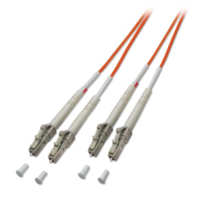 Esselte Lindy LC-LC, 25m Glasvezel kabel OM1 Oranje