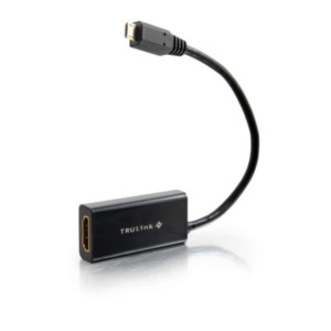 Fisher Price C2G 80932 video kabel adapter Micro-USB Type-A HDMI Zwart