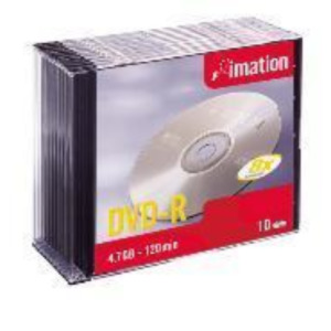 Geberit Imation DVD-R 8x 4.7GB-120min - 10pk slimline 4,7 GB 10 stuk(s)