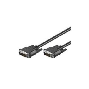 Goobay 0.5m Dual Link DVI-D Cable DVI kabel 0,5 m Zwart