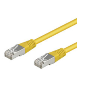 Goobay 50165 netwerkkabel Geel 1 m Cat5e F/UTP (FTP)