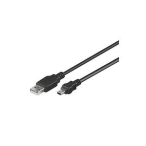 Goobay 50767 USB-kabel USB 2.0 1,8 m USB A Mini-USB B Zwart