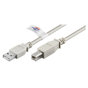 Goobay 60832 USB-kabel USB 2.0 3 m USB A USB B Grijs