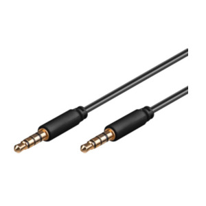 Goobay 63826 audio kabel 1 m 3.5mm Zwart