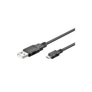 Goobay 93918 USB-kabel USB 2.0 1 m Micro-USB B USB A Zwart